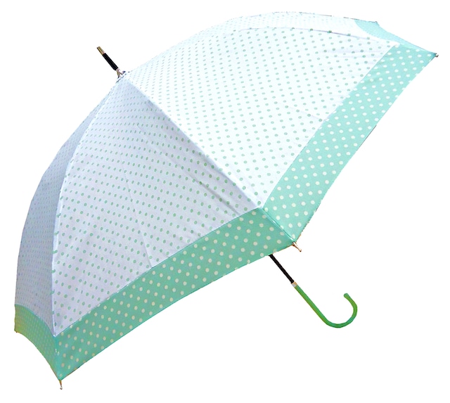 晴雨兼用 50cm水玉切継ぎ長傘