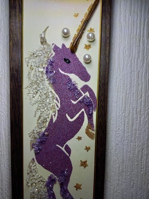 天然石短冊【ユニコーン】