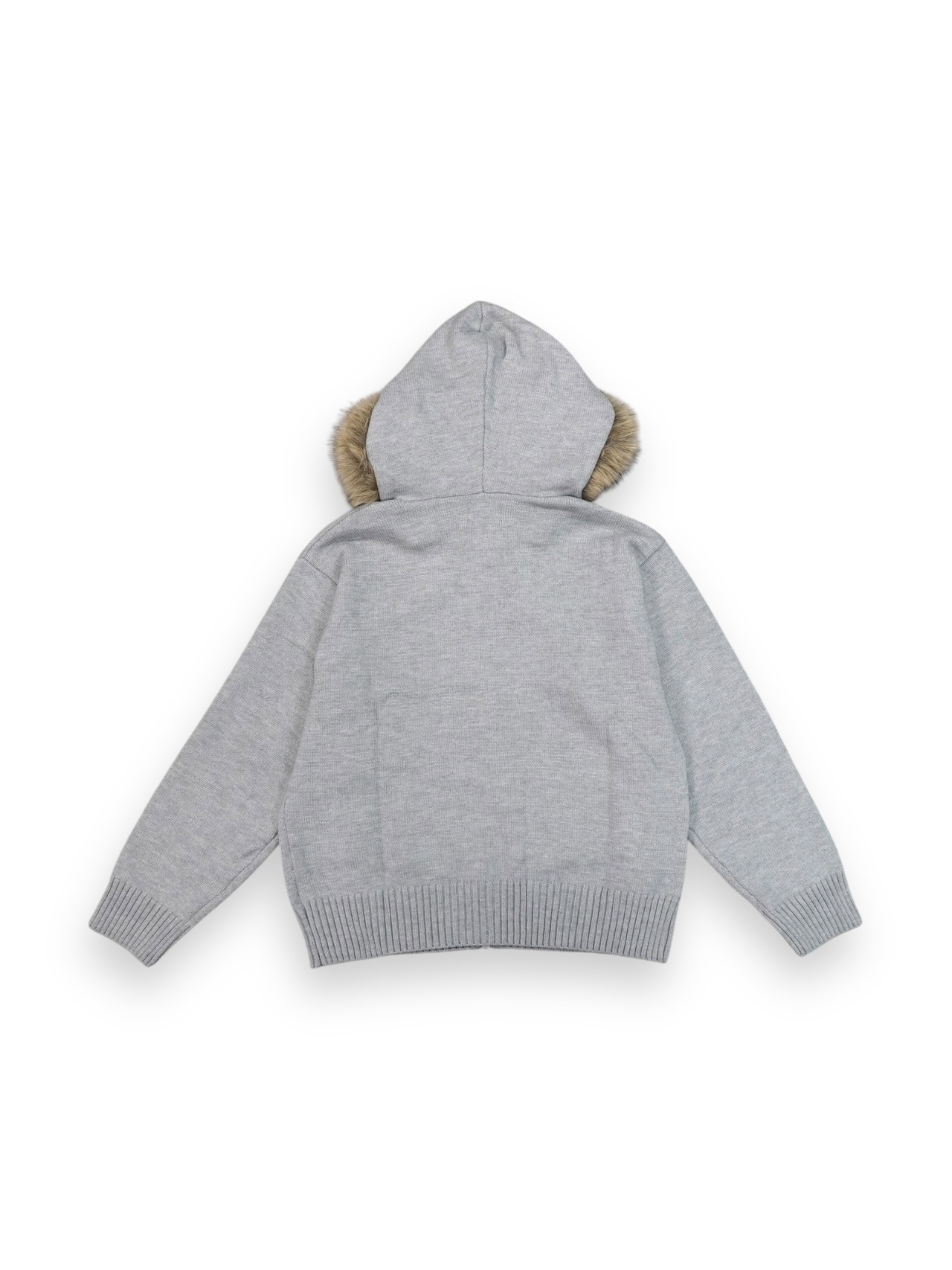 【PLANET STUDIO】Fur Knit Zip Up Hoodie