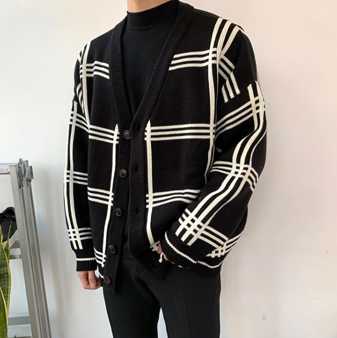 韓国メンズファッション Bw400 カーディガン チェック オーバーサイズ 春 秋 韓国メンズ服 流行プチプラ韓国メンズファッション新作通販 Buy The World