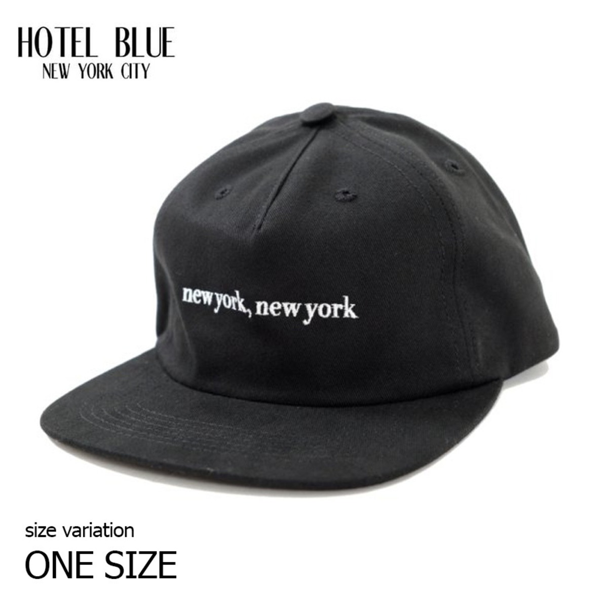 HOTEL BLUE NYNY cap BLACKホテルブルー キャップ 帽子 ブラック 黒 スケートボード スケボー メンズ レディース |  crass