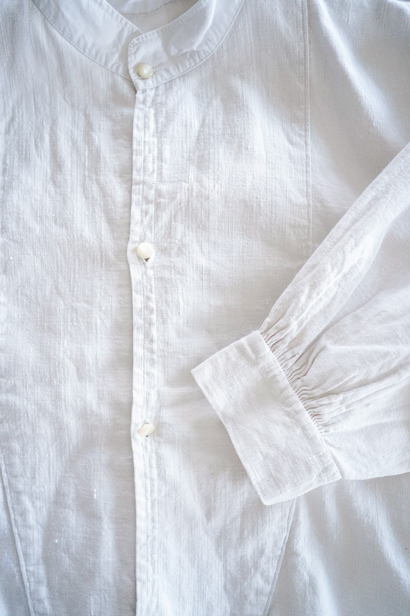 【1920s】"French Antique" Farmers White Linen Smock / 102