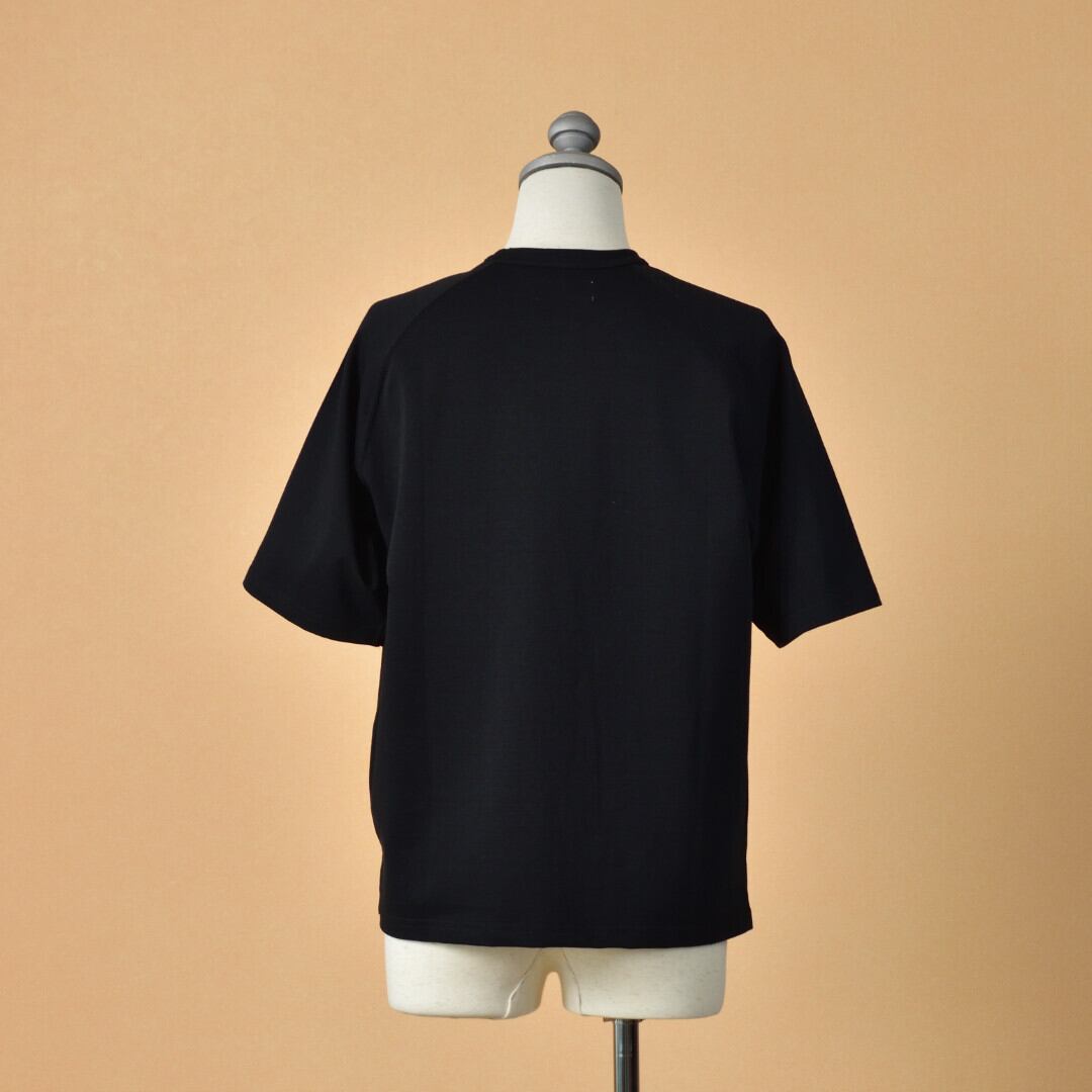 Manual Alphabet マニュアルアルファベット ラグランTシャツ・ブラック【メンズ】