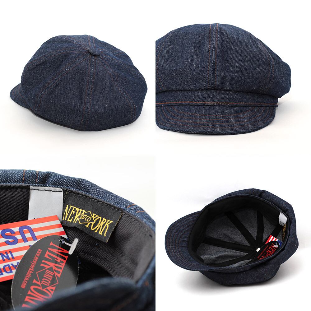 キャスケット 帽子 ニューヨークハット ブルー 6221-BLUE XLサイズ