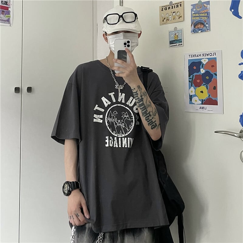 良品 L】ティーモダンストリートウェア リングジップ ハイネック T 