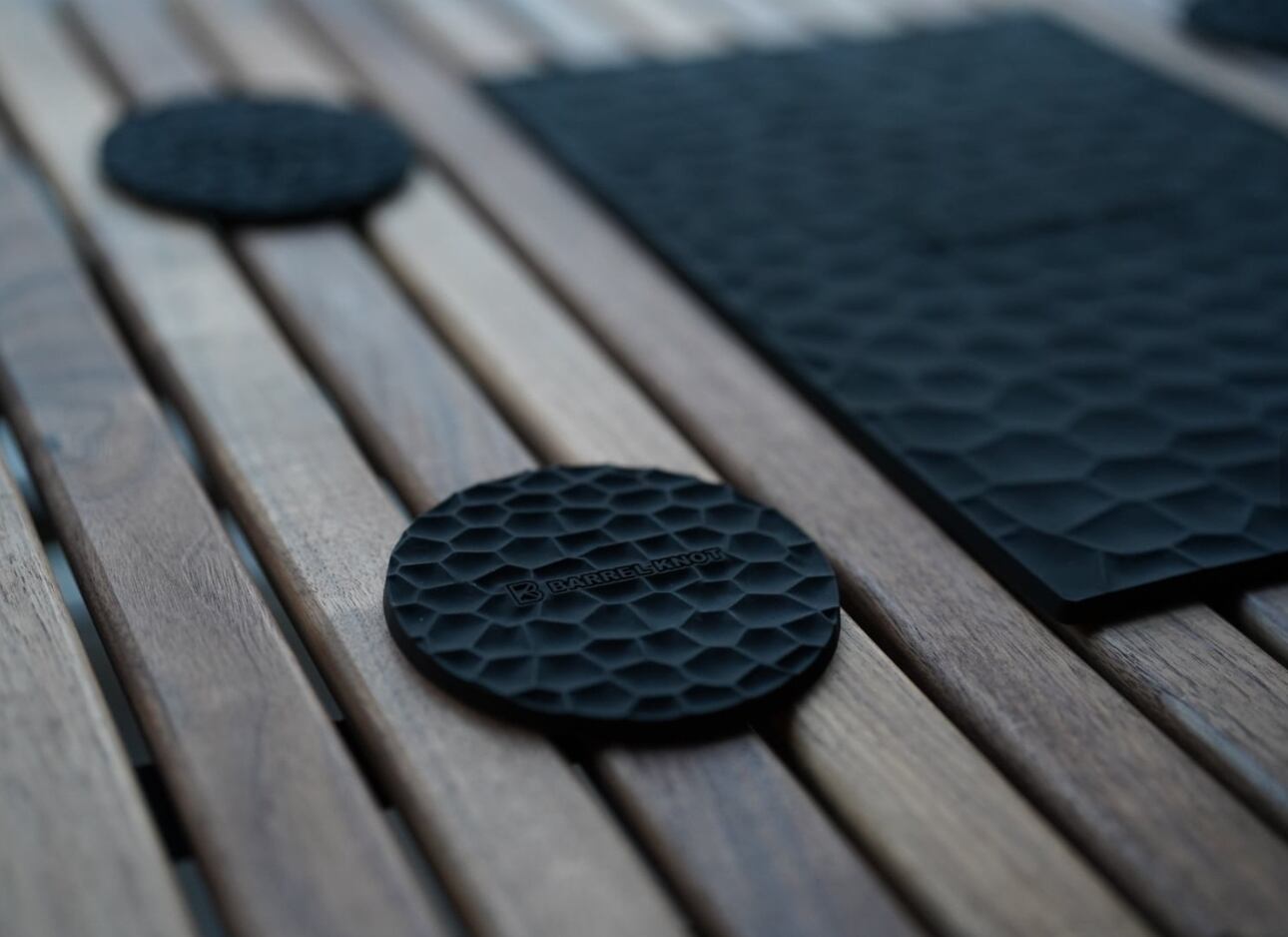 BARREL KNOT】槌目コースター 2枚set | L.S.A outdoor（lsa）