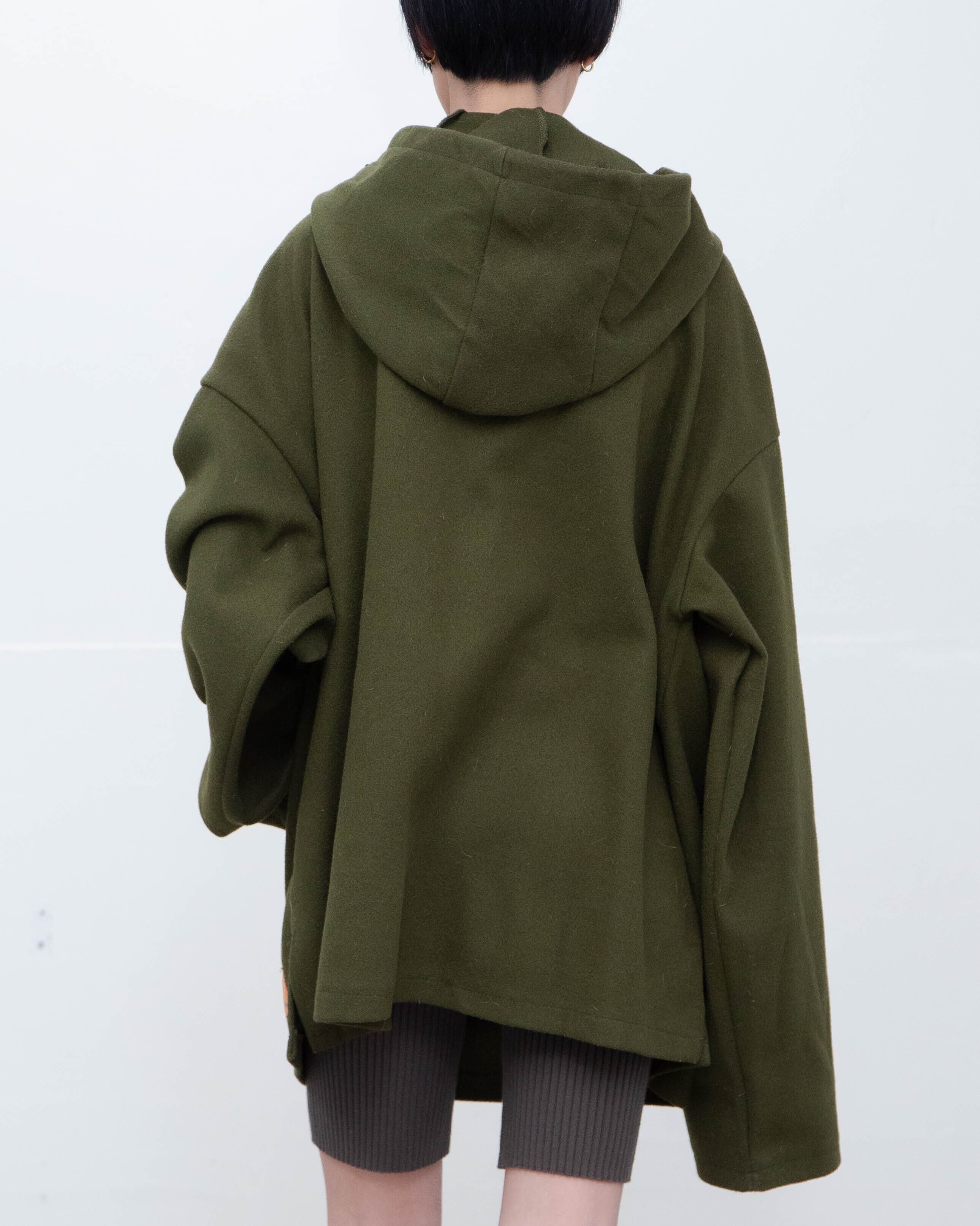 1990s oversized lace-up hoodie | LUIK FINN