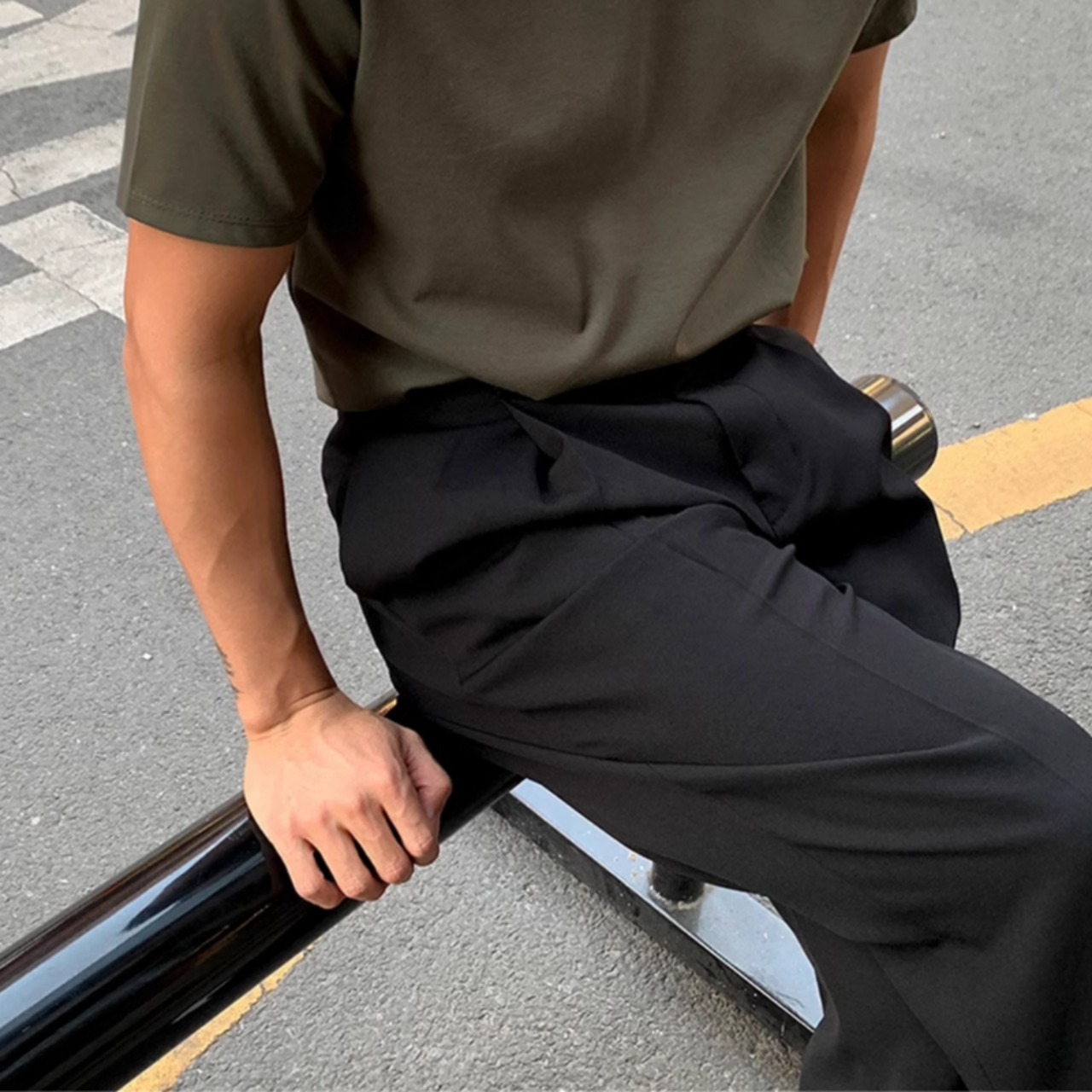 ドレープキレイめパンツ　0625