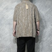 Caribbean silk rayon jacquard weave aloha shirt