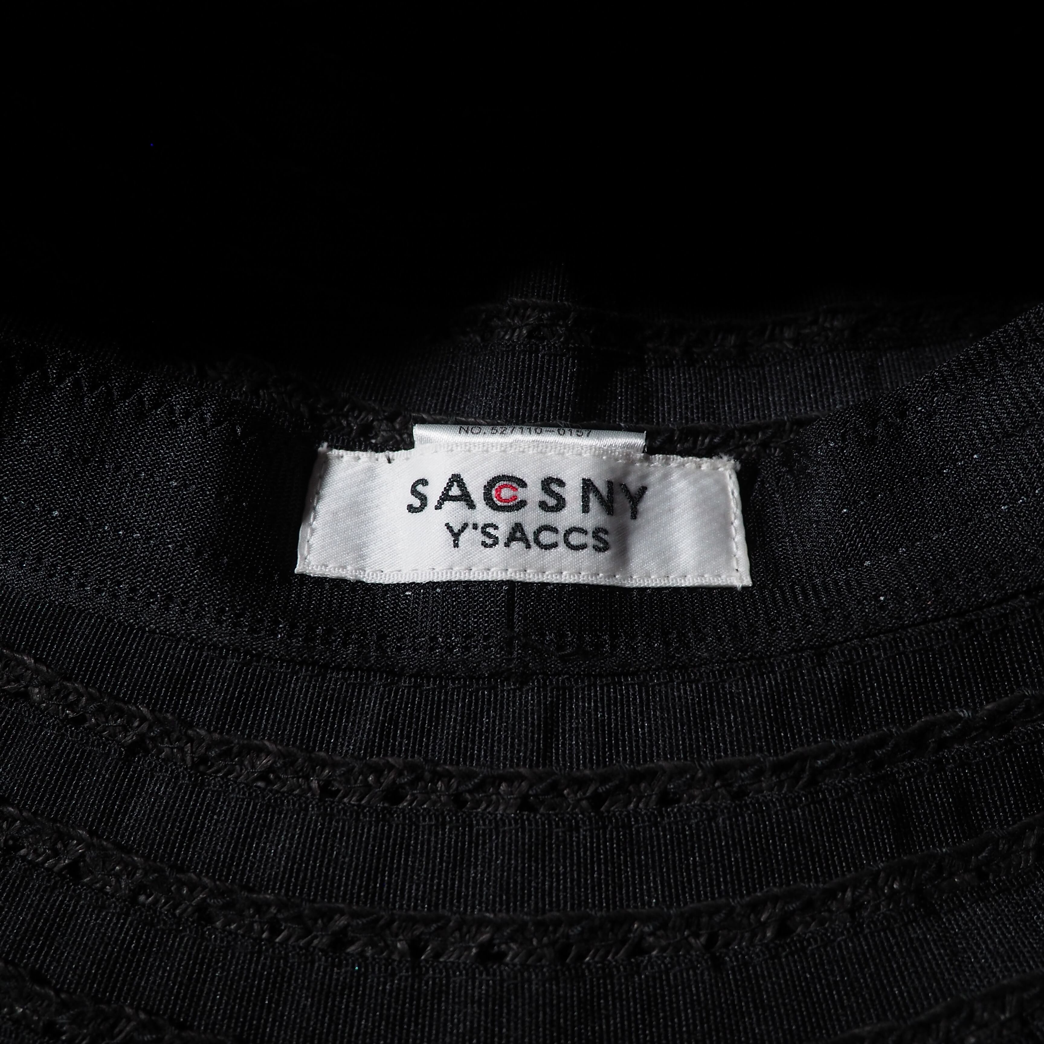 ” Y'saccs(Yohji Yamamoto) ” Black mode Yarn-dyed Bucket hat