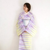 「夕暮れラブレター」ゆらぎ柄×ドット❤︎〜セオアルファ　浴衣・夏着物・単衣