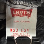 90's USA製 Levi's 550 BLACK denim pants W33　リーバイス　ブラックデニム　パンツ　アメリカ製