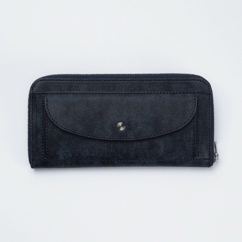 【Iru×IKENOHATA GINKAWATEN】PUEBLO LEATHER ROUND WALLET / 受注生産 4月下旬～5月上旬 発送予定