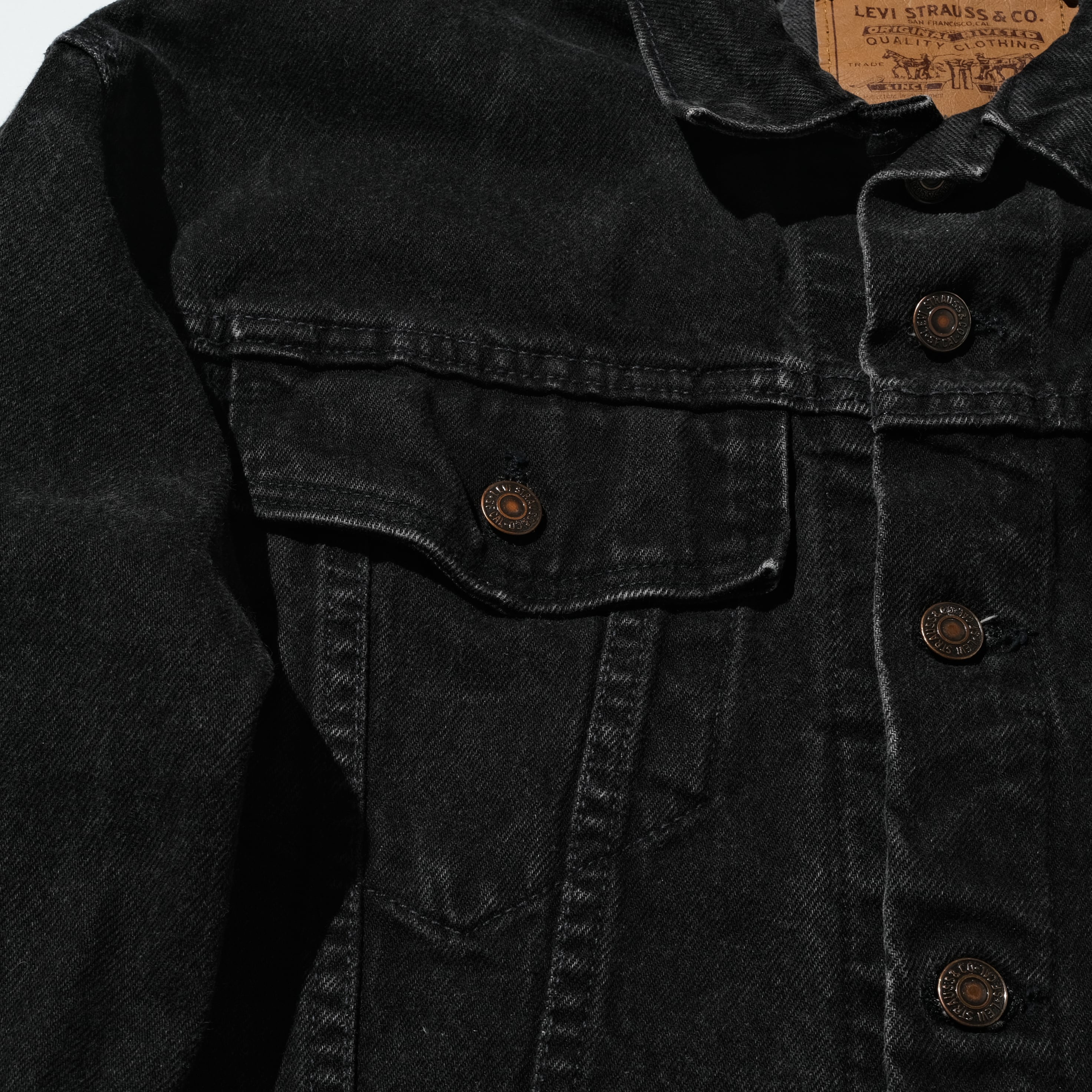 92's Levi's 57598 black denim Jacket made in USA [like M] | goodbuy