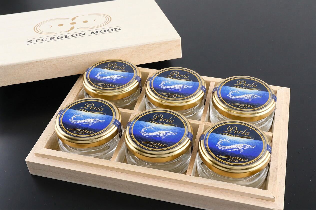 STURGEON MOON CAVIAR 30g×6個 桐箱入り