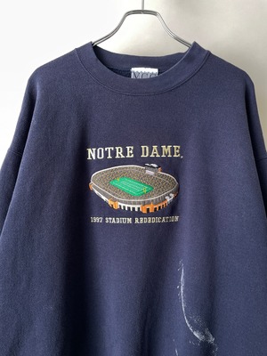 Notre Dame stadium sweat shirt