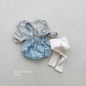 【BLACK BEAN】チュロスサロペットSET デニム 60〜80cm【240205bl】