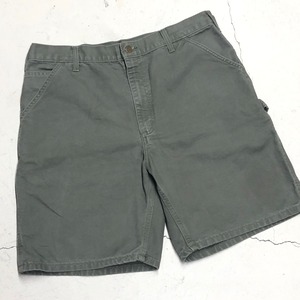 CARHARTT DUCK SHORTS W38 MOSS GREEN