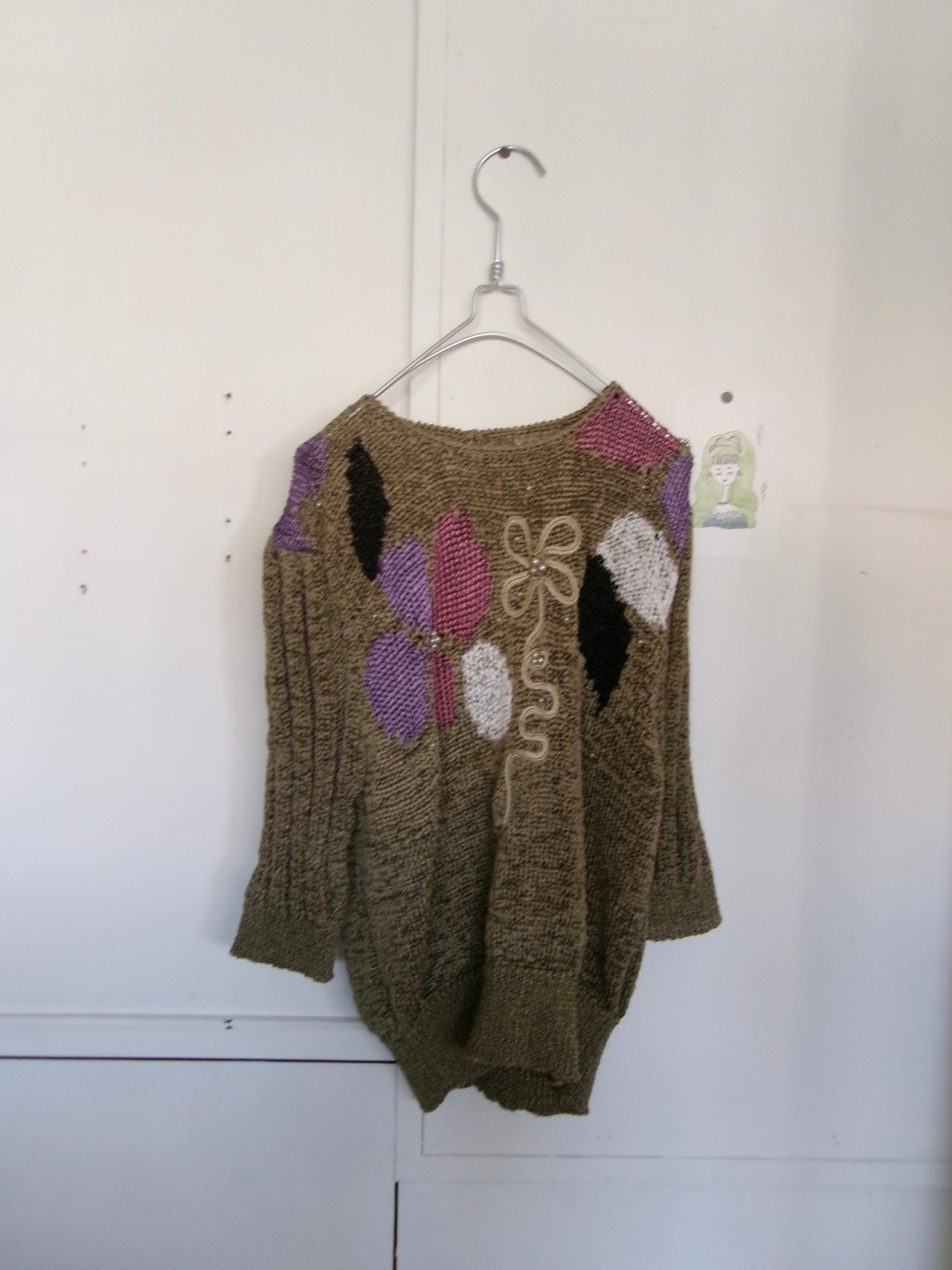 Autumn knit top | デザインニット