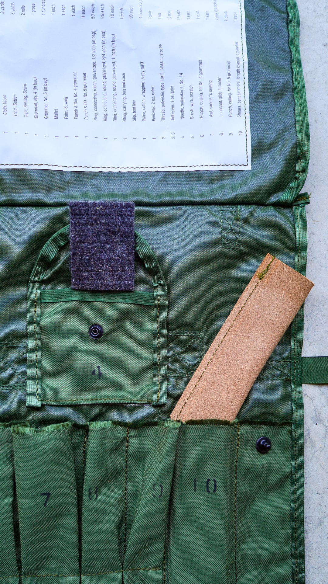 DEADSTOCK / 2011】アメリカ軍 テント リペア キット バッグ 《デッド