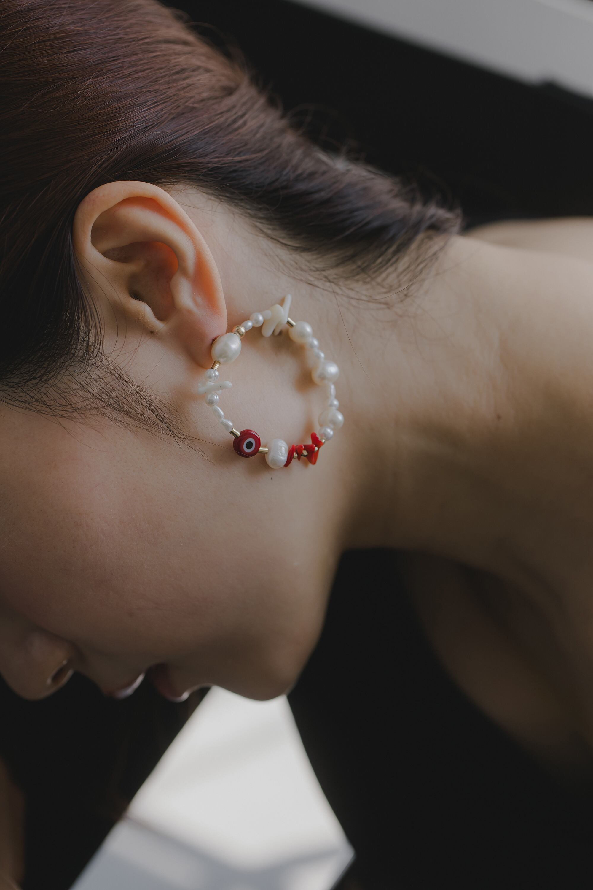 Uiqut ピアス coral hoop earring/pierce | uiqut（ユイクト）