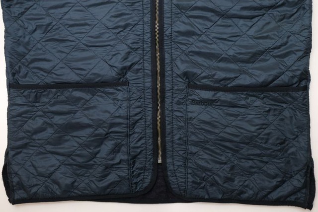 Barbour navy-color quilt Vest "POLAR QUILT" | GARYO