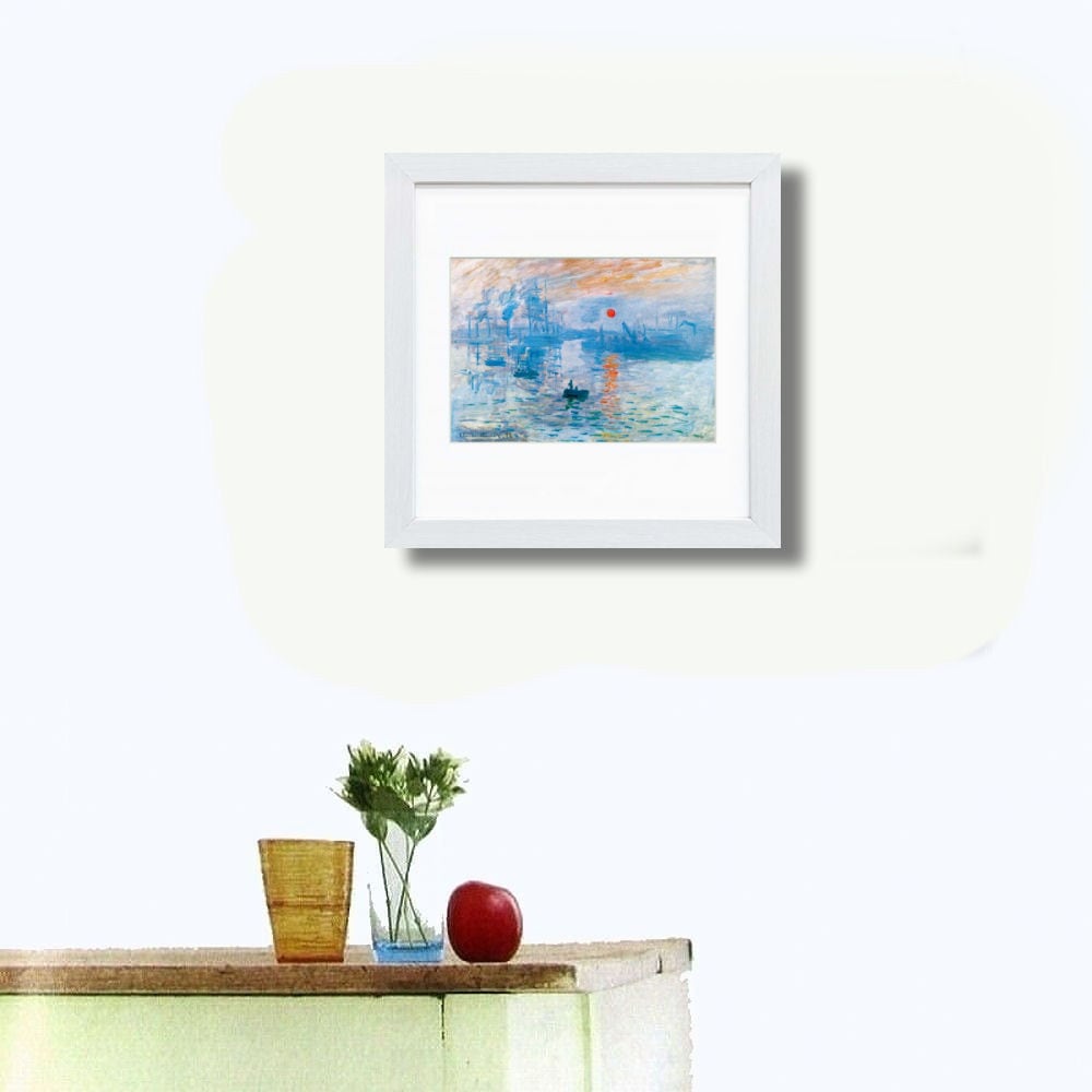 □ クロード・モネ『印象:日の出』ジクレー 版画 新品 額付 風景画