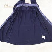 社交ダンス 衣装 Chacott チャコット シャツ ブラウス トップス ネイビー系 パープル系 紺 紫 水玉 かわいい ダンス パーティ 発表会 長袖 伸縮 ストレッチ おしゃれ 日本製 発表会衣装 ダンスウェア フォーマル ドット 上品 エレガント