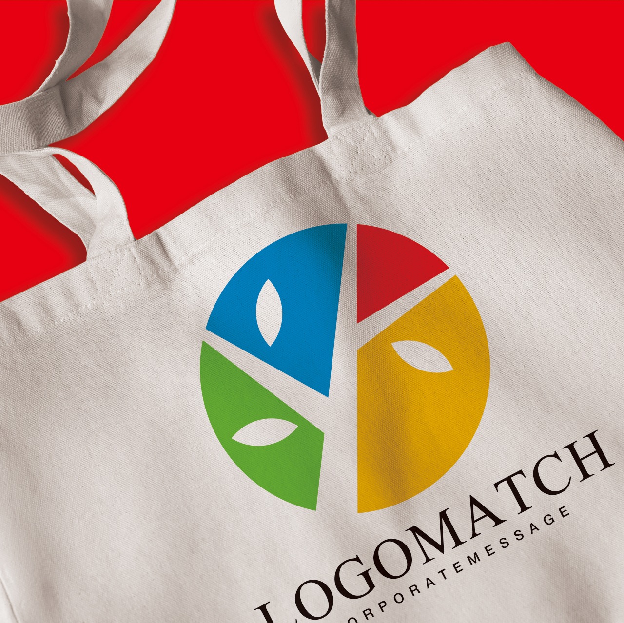 カラフルな木のロゴ