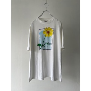 90's sunflower print T-shirt