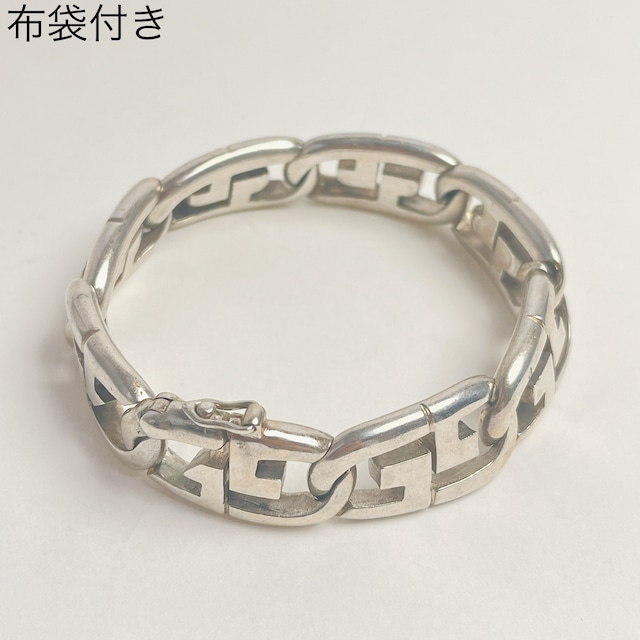 909 グッチ ヴィンテージ フック コンビ バングル ブレスレット 925 