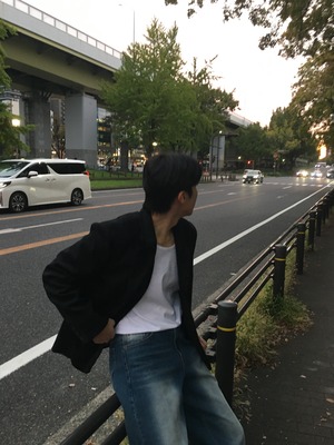 Maison Lined Suede Blazer (Black)