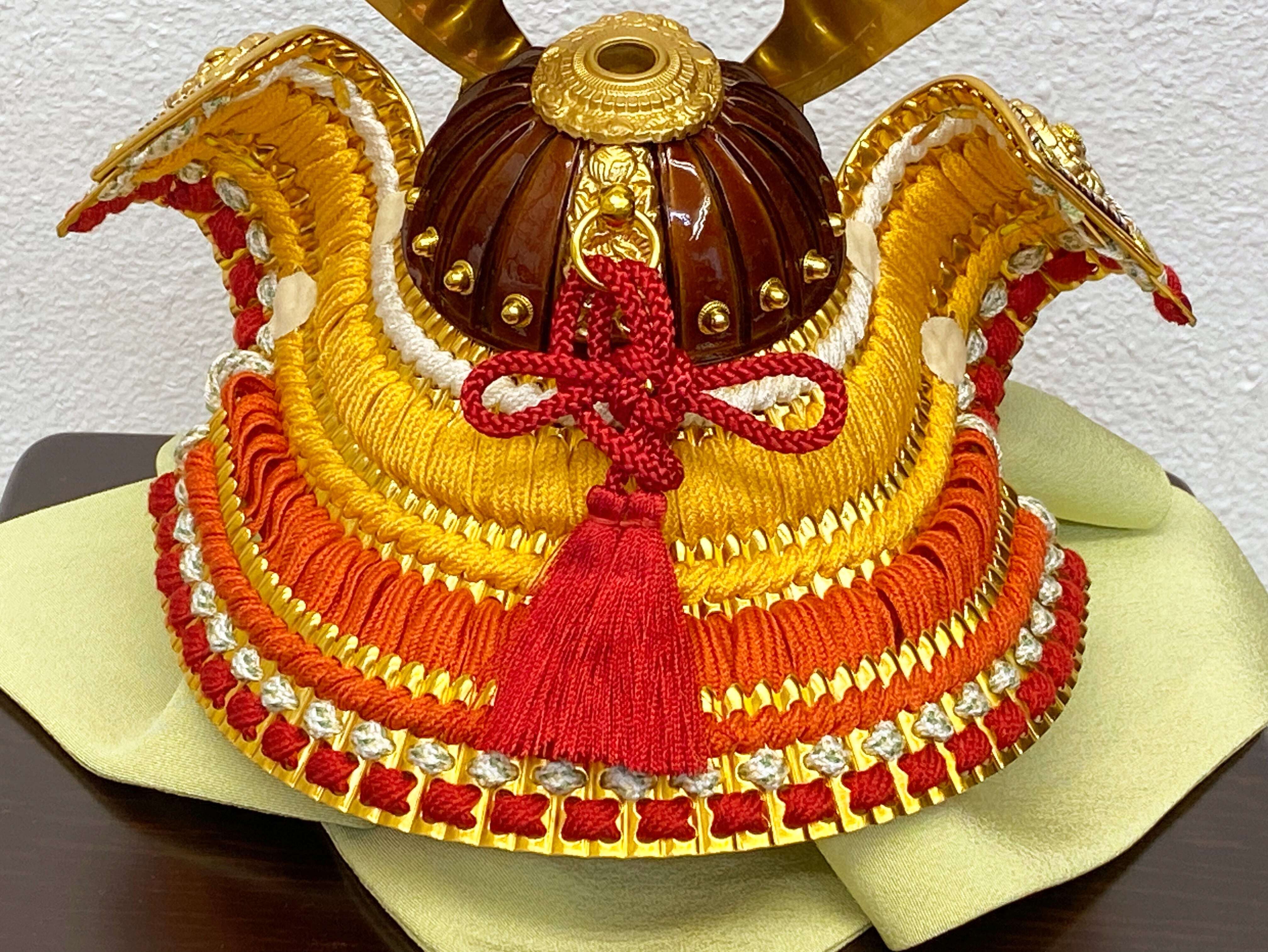 かぶと飾り 兜 7号兜 丹兜（たんかぶと）大鍬形 富久紗・正絹一越 五月人形 兜 こども