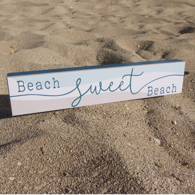 ★ハワイ直輸入★木製スタンド／ハワイアン雑貨／置物／海雑貨/ハワイアンインテリア/ビーチハウス＜Sweet Beach＞