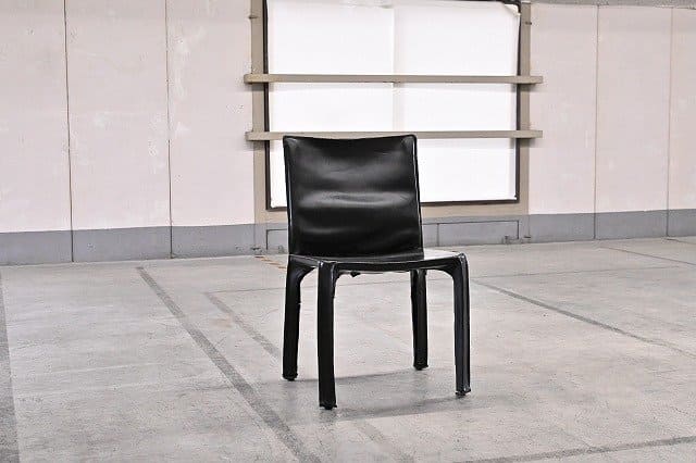 高級 Cassina「412 CAB/キャブ」22万 アームレスチェア Mario Bellini