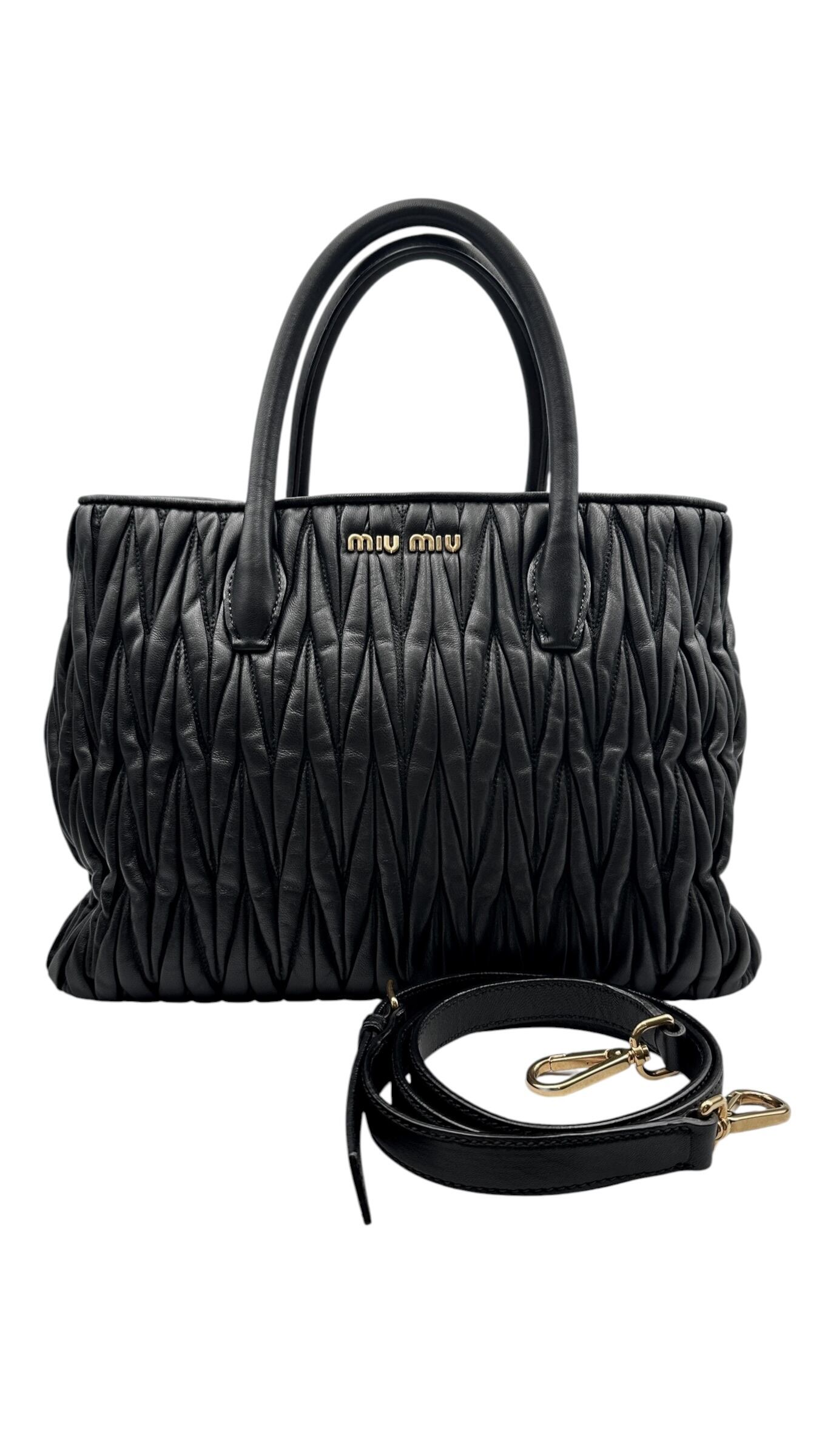 miu miu ミュウミュウ RN1047 マテラッセ 2WAYハンドバッグ 21480-202609