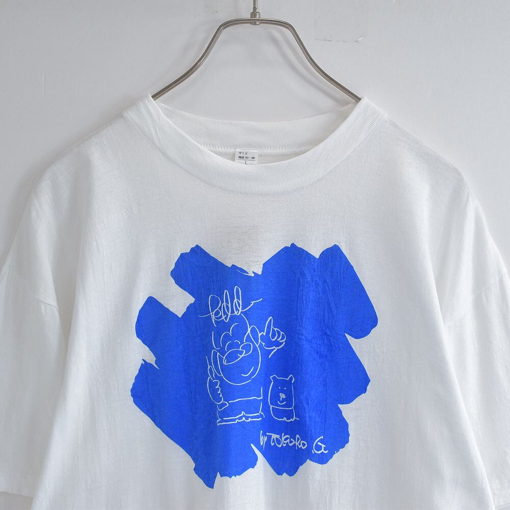 80~90s TOKORO.G 所ジョージ イラスト プリント Tシャツ 80~90s TOKORO.G 所ジョージ イラスト プリント Tシャツ