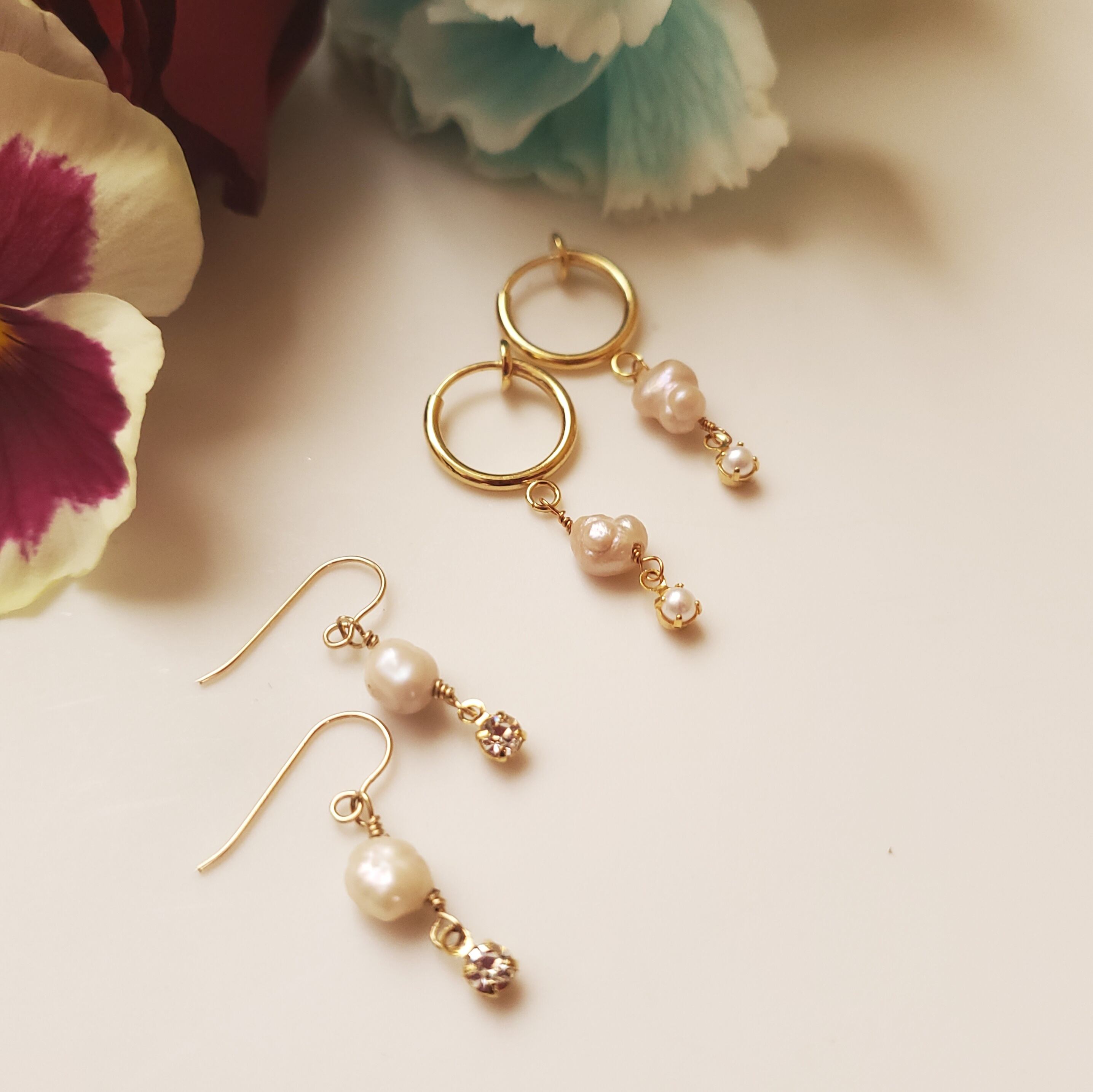 琵琶湖パール・あむりた～joy【ピアスorネックレス】 | accessory yuragi