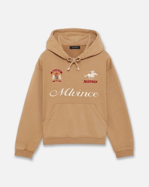 MLVINCE / script logo hoodie tan