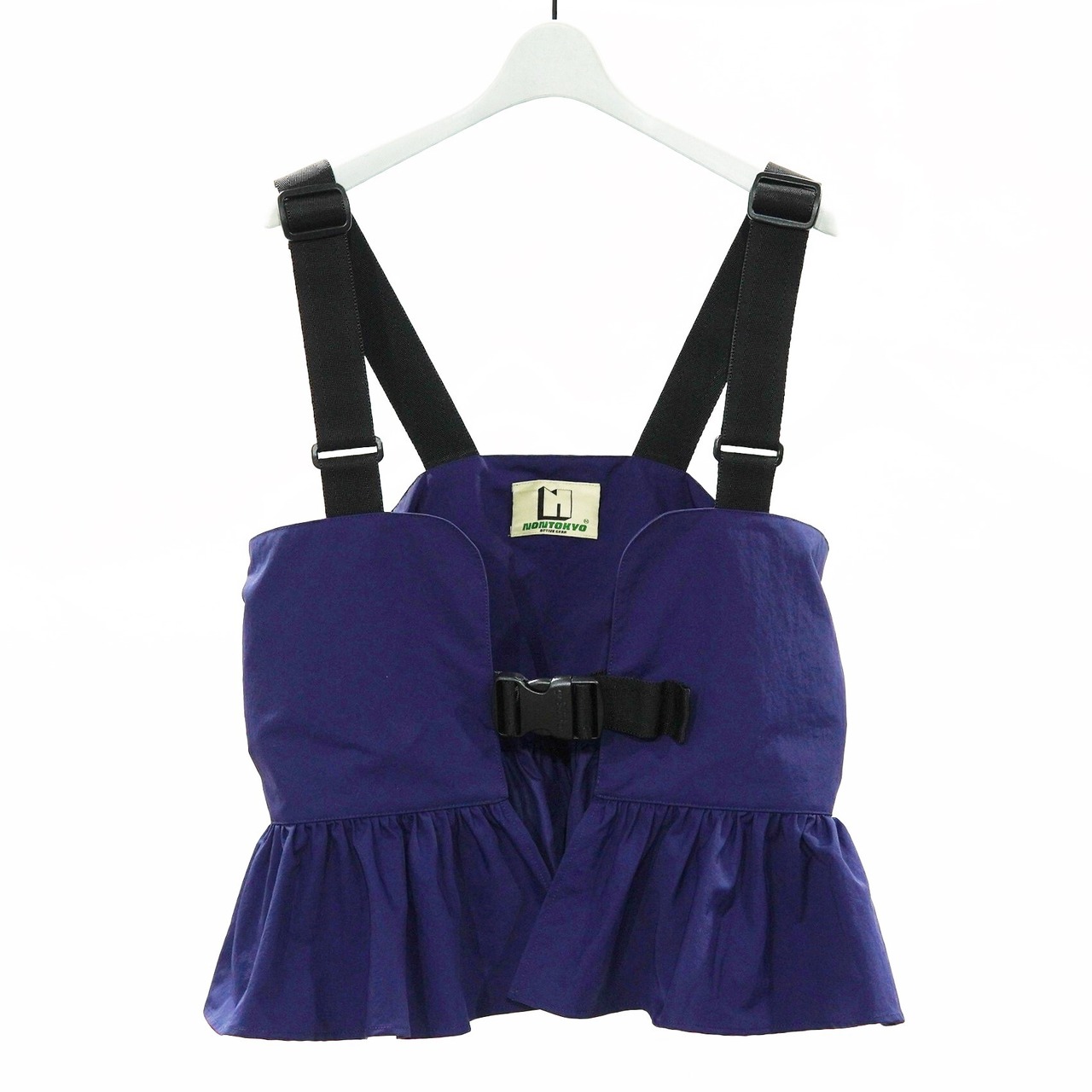 NON TOKYO ノントーキョー / FRILL FIELD VEST / NAVY | coug（カーグ 
