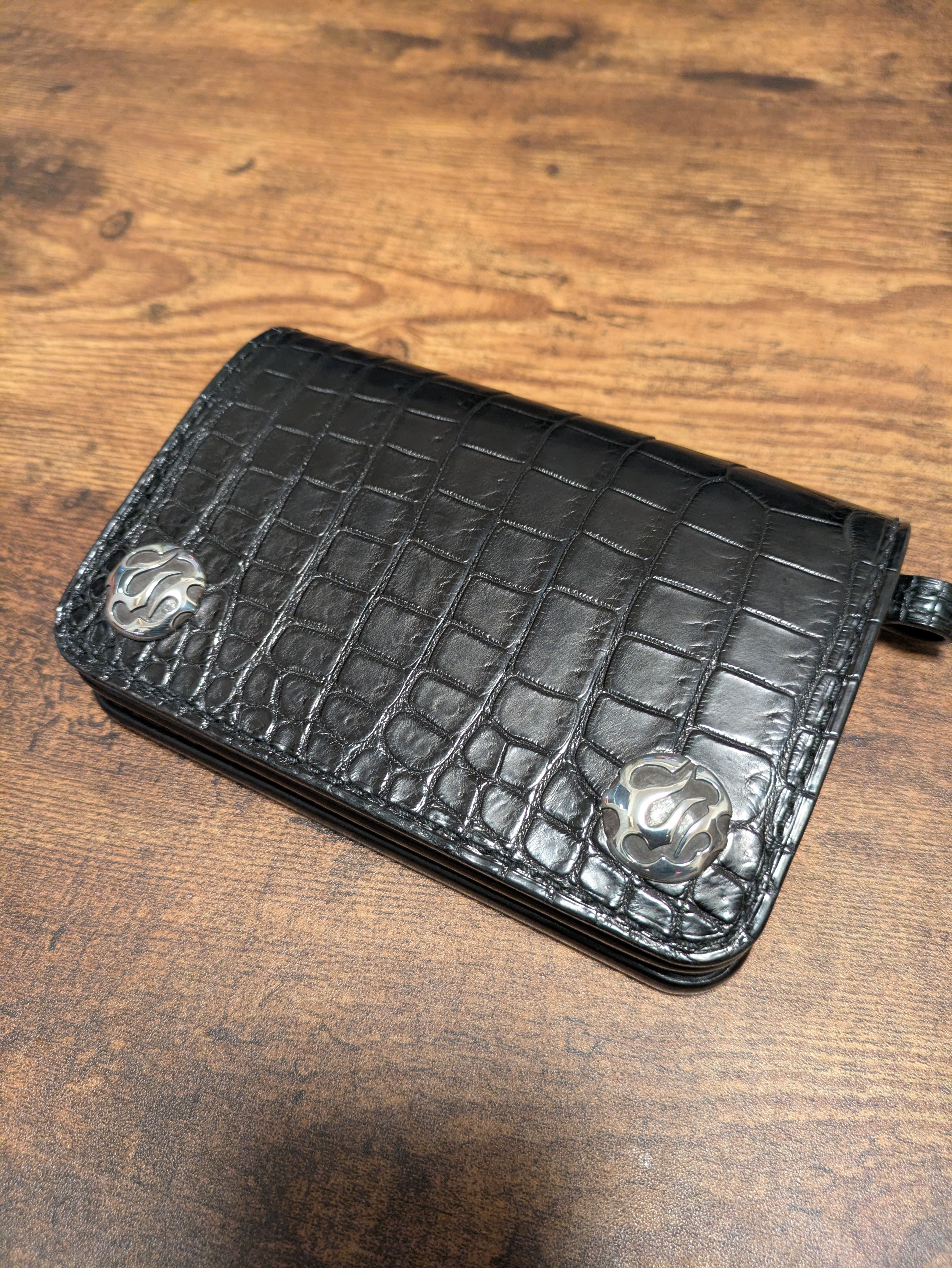 crocodile | no9ray silver&leather