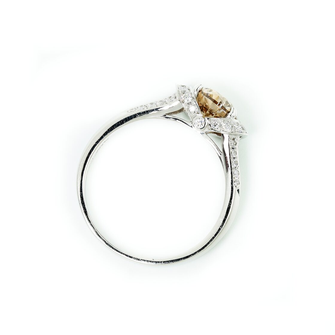 ブラウンダイヤモンド リング SI1 pt900 / 1.174ct / 0.230ct | Pay ID