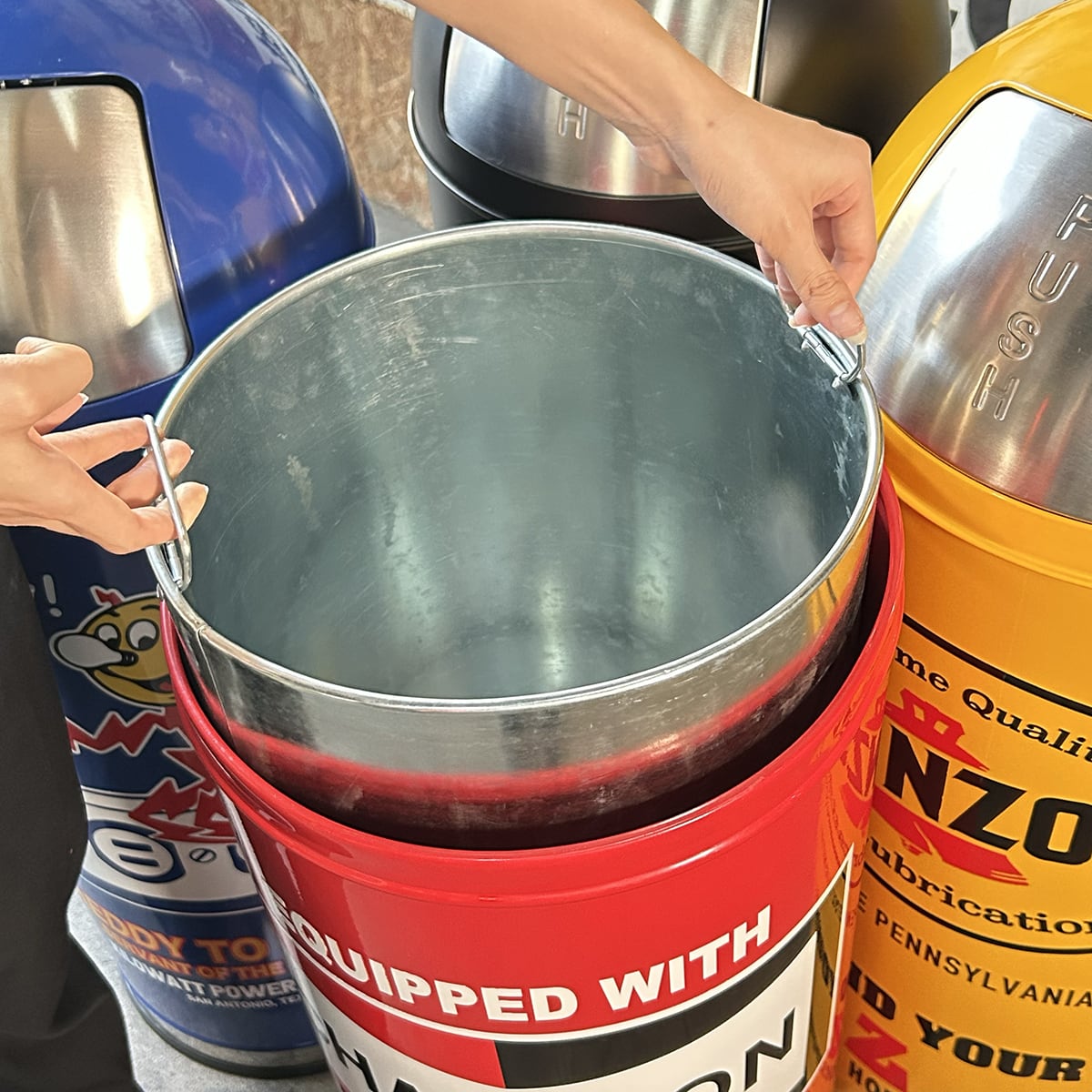 アメキャラ 53L スチールダストボックス アメリカン雑貨 | アメリカン