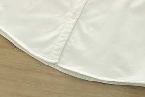 猫柄刺繍入り 裏起毛長袖シャツ H 27957