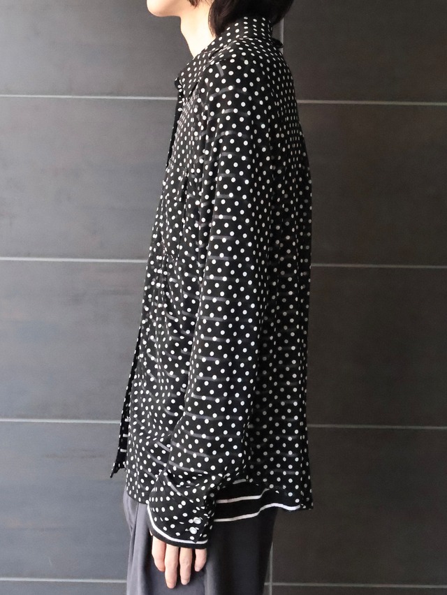 dots sheer shirt