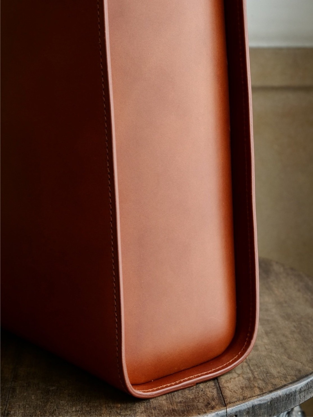 【SOLE OPTION】KEW / BROWN / Leather Tote Large