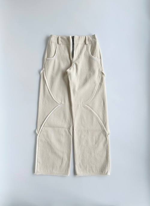 【paulacanovasdelvas】DIAMOND DENIM TROUSERS