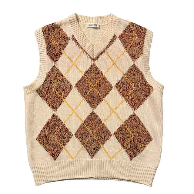 ICEBERG KNIT VEST【DW678】