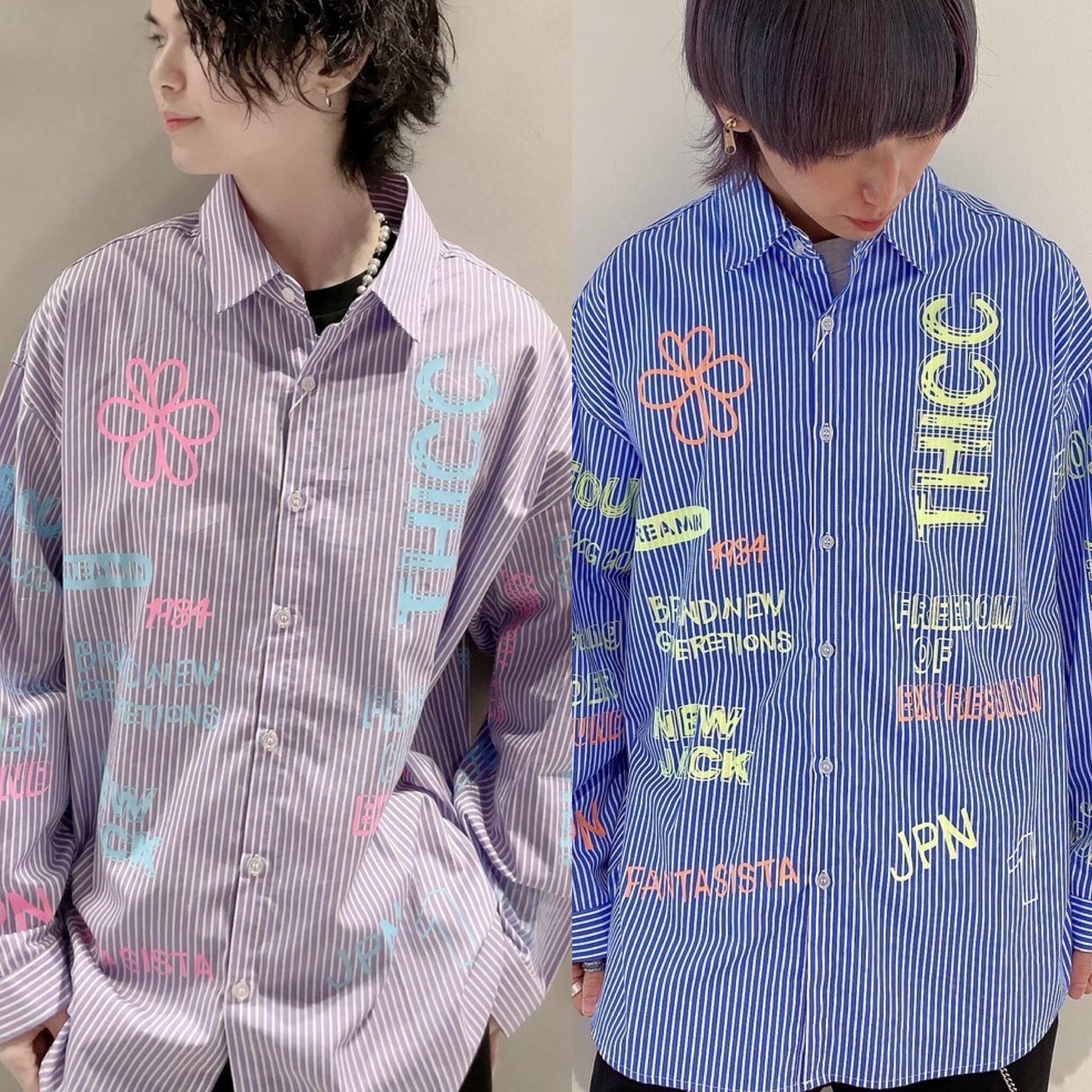 THICC 男女兼用ストライプシャツ 6COLOR LDH FANTASTICS 目黒蓮 niziu ...