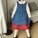裾フリルギャザー フレアスカート ・12549